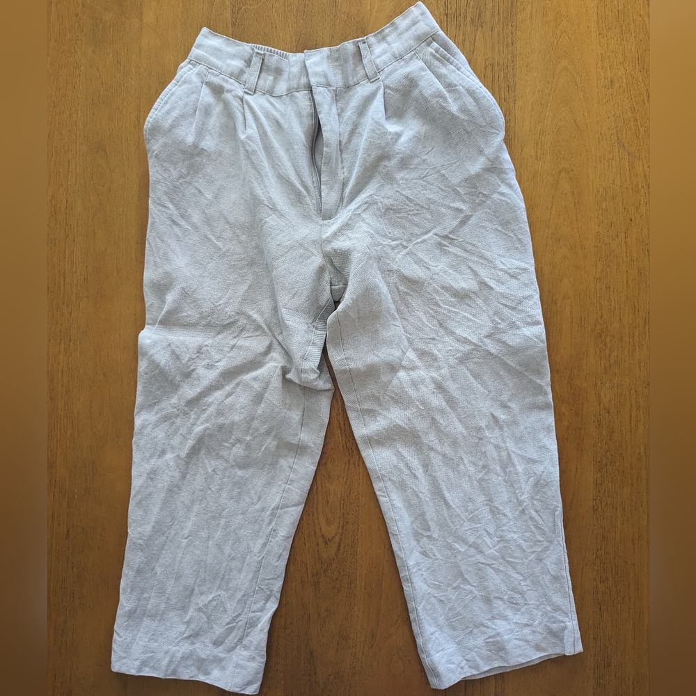 Boys Linen Blend Pants